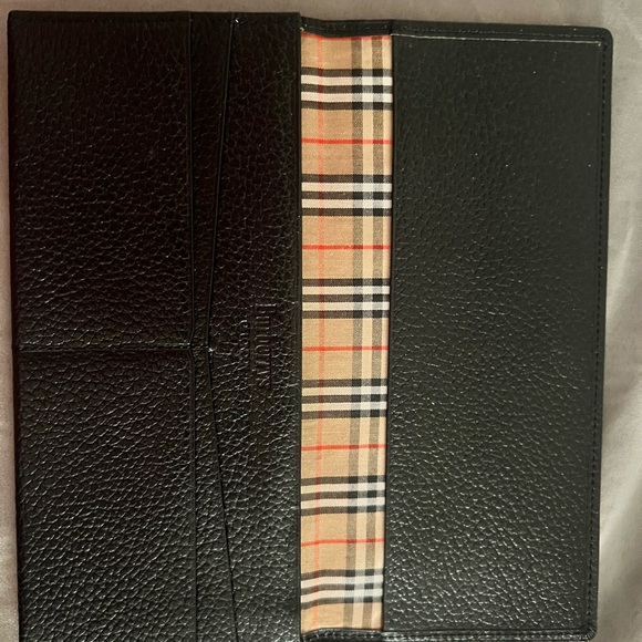 Burberry Black Leather slim wallet - Picture 1 of 5